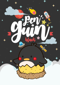 Penguin Lovely Galaxy Black
