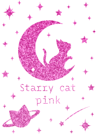 Starry cat pink