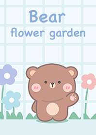 Bear in flower garden!