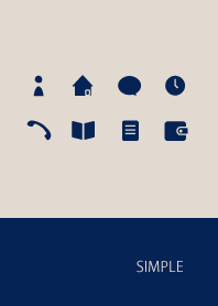 Adult Simple / Beige Sand Navy g