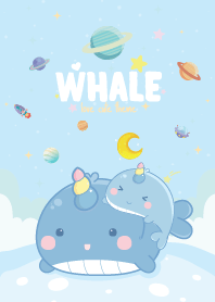 Whale Unicorn Pretty Galaxy Blue