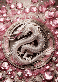 pink diamond and crystal dragon