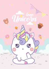 Unicorns Love Kawaii Light Pink