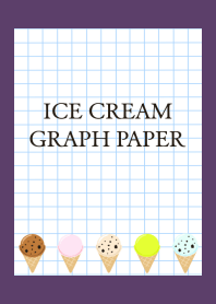 ICE CREAM GRAPH PAPER-DEEP PURPLE
