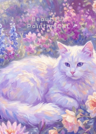 Beautiful Painting Cat-PURPLE 4