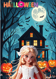 scary halloween night.