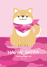 HAPPY SHIBA -camouflage_pink- (@Fusshi)