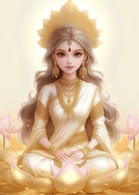 Lakshmi bestows blessings love fortune_3