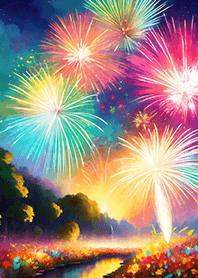Beautiful Fireworks Theme#402
