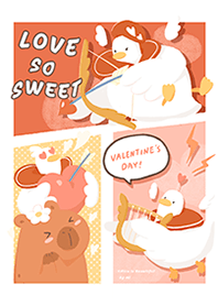 水豚店長與鴨鴨們：LOVE so SWEET