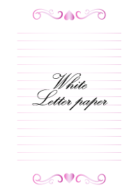 White Letter paper *GLOSSYPINK 2*