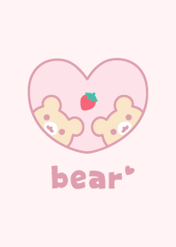 熊 草莓 [粉]