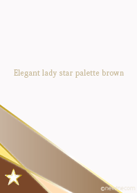 Elegant lady star palette brown