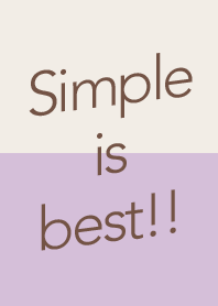 Simple is best(light purple&beige)