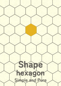 Shape hexagon gold