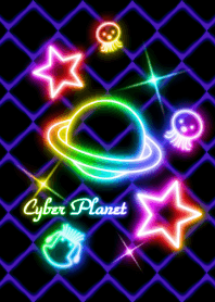 Cyber Planet -Neon rainbow-