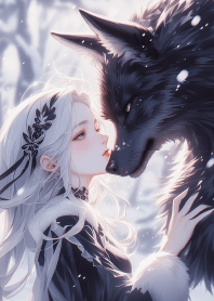 Fantasy beauty and fox