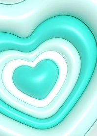 3D Lovely Heart Pop : Lime green