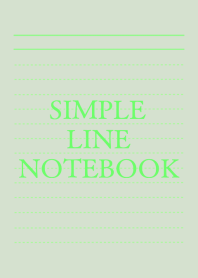 SIMPLE GREEN LINE NOTEBOOK/BEIGE