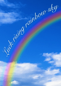 Luck rising rainbow sky(clover)