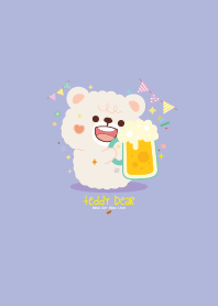 Teddy Bears Minimal Violet
