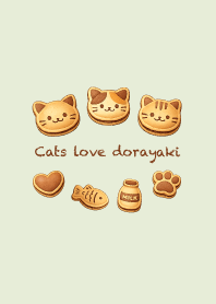 Cats love dorayaki_brown6