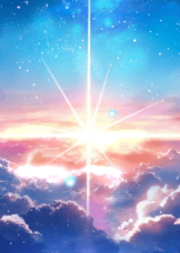 Mysterious starry dawn