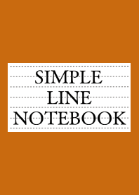 SIMPLE LINE NOTEBOOK-TERRACOTTA