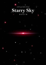 Starry Sky -ANTIQUE RED STAR-