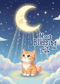 Moon Blessing Cat