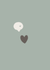 Heart Simple / Khaki & Beige