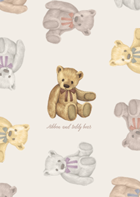 Ribbon and teddy bear