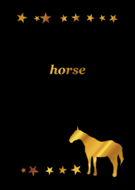 Lucky horse -gold- – LINE theme | LINE STORE