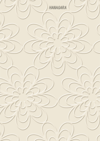 The Floweri pattern. Beige.