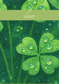 Clover Time on moss green