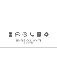 SIMPLE ICON WHITE