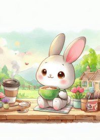 A cute little round rabbit n.5