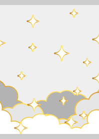 white clouds on gray