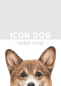 ICON DOG - Welsh Corgi 01 - GRAY/03