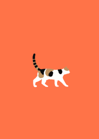 theme of a cat (calico cat at a shrine)