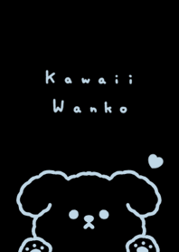 毛茸茸的狗 / black aqua