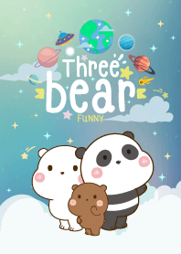 Bear Funny Galaxy Blue Space