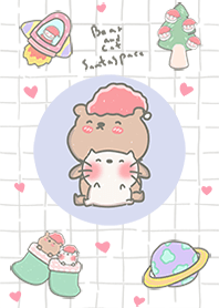 bear & cat Santa mini 2