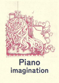 ピアノとイメージ フクシャパープル