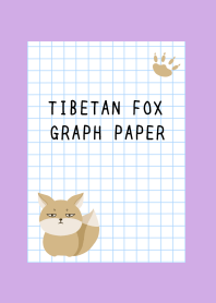 TIBETAN FOX GRAPH PAPER/PURPLE