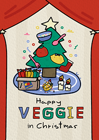 happy veggieee in christmas