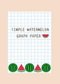 WATERMELON GRAPH PAPER-PINK BEIGE
