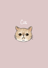 nekoko: ginger cat x mist pink