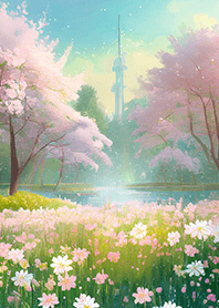 Beautiful real scenery(Spring-720)