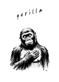 Simple Theme for Brush-Painted Gorillas!